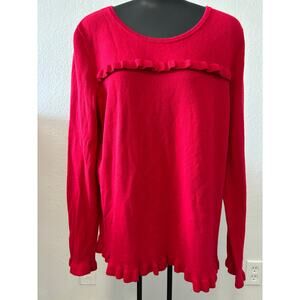 Talbots Pullover Sweater Womens Size M Red